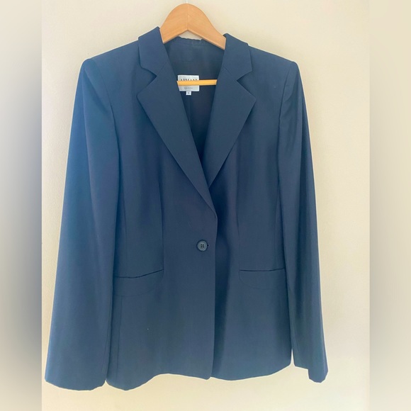 Armani Collezioni Classic Tailored Navy Pantsuit - Picture 12 of 12